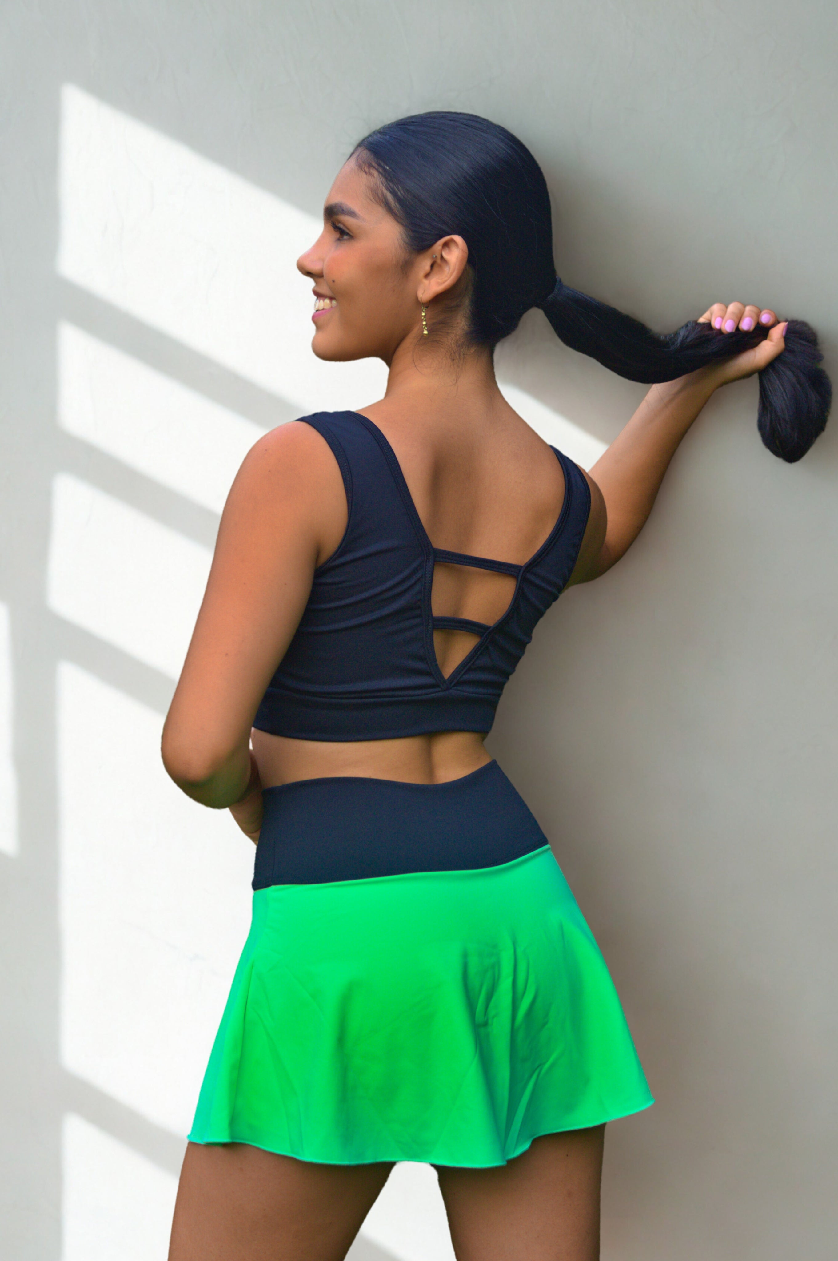 FALDA SHORT + TOP ESQUELETO