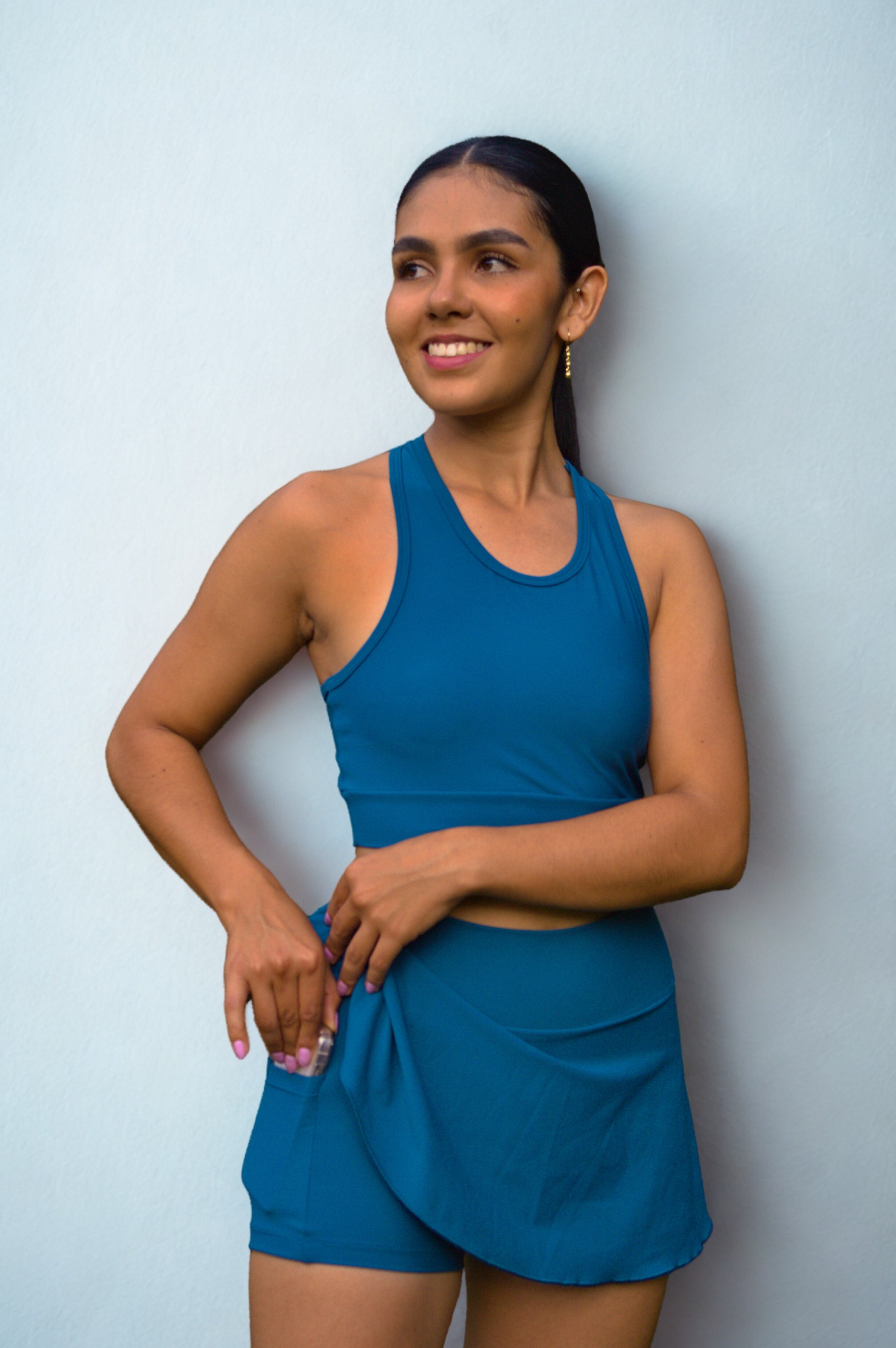 FALDA SHORT + TOP ESQUELETO