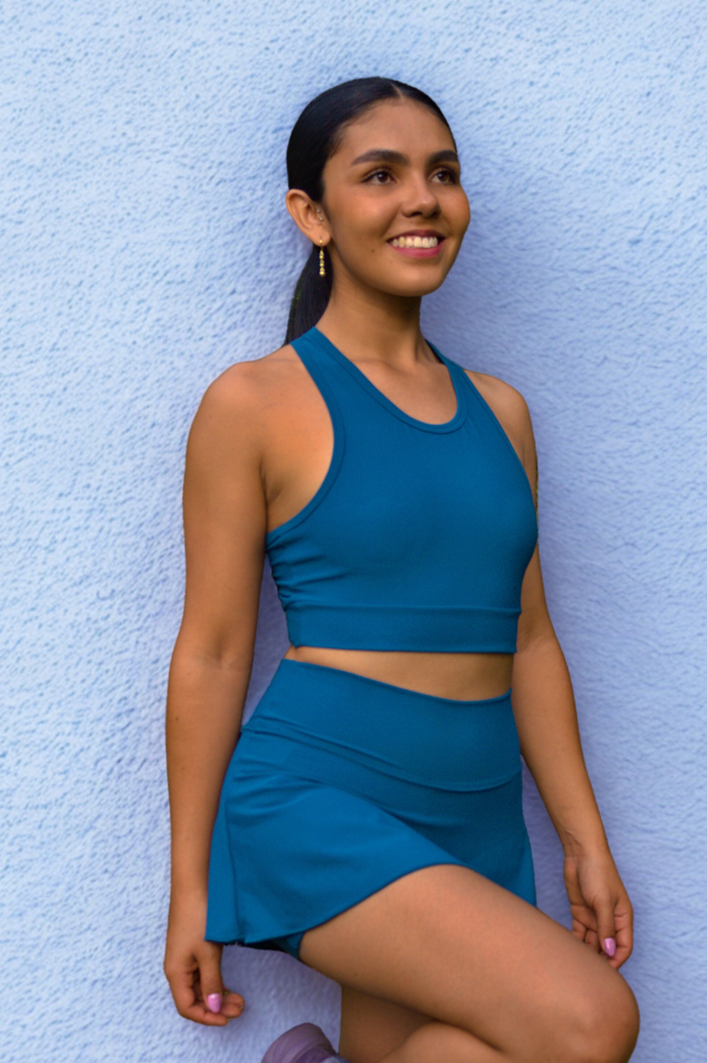 FALDA SHORT + TOP ESQUELETO