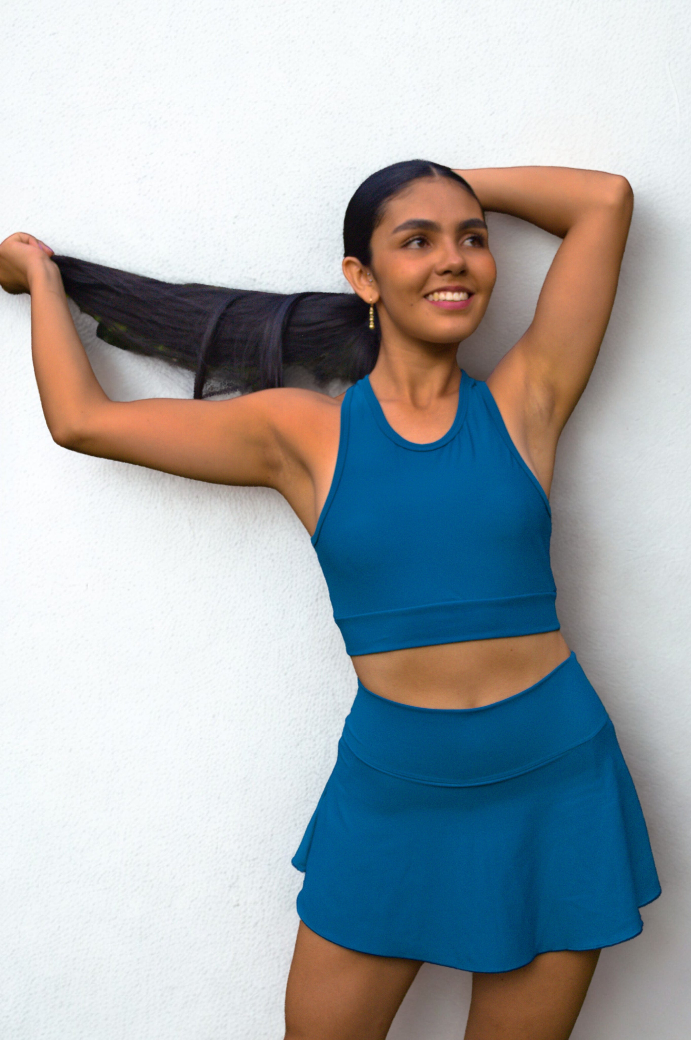 FALDA SHORT + TOP ESQUELETO